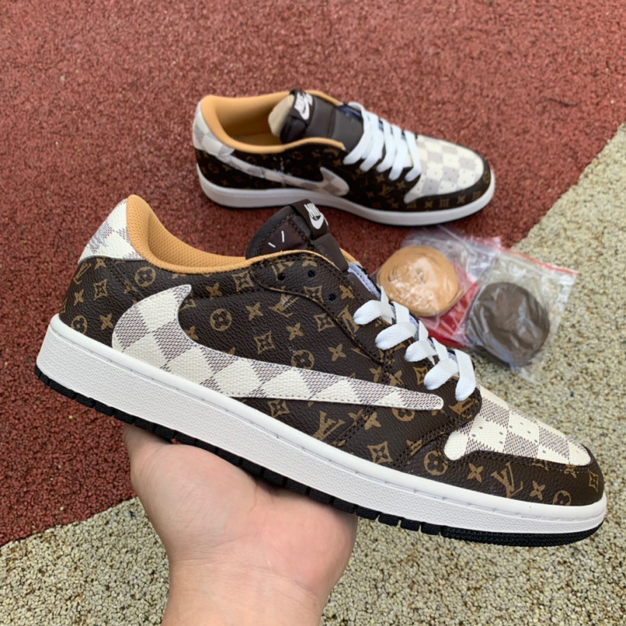 Replica Travis Scott x Jordan 1 Low x Fragment Design